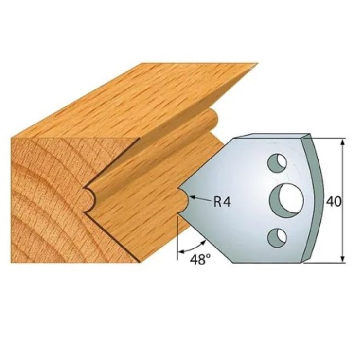 Profile knife profile №.080-2 pcs. 40x4 mm SP