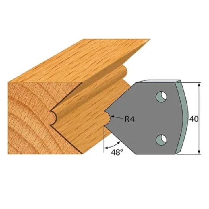 Anti-knife profile №.080-2 pcs. 40x4 mm SP