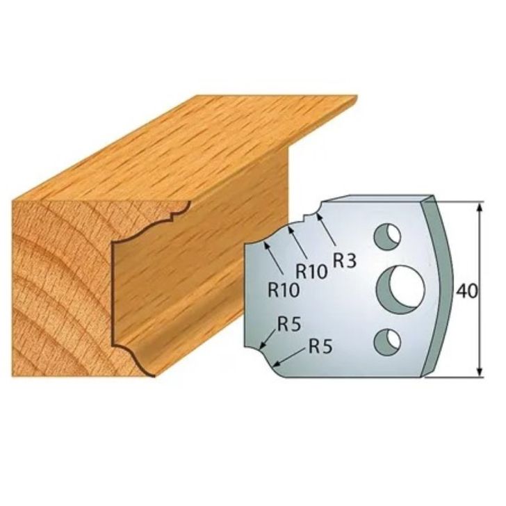 Profile knife profile №.079-2 pcs. 40x4 mm SP