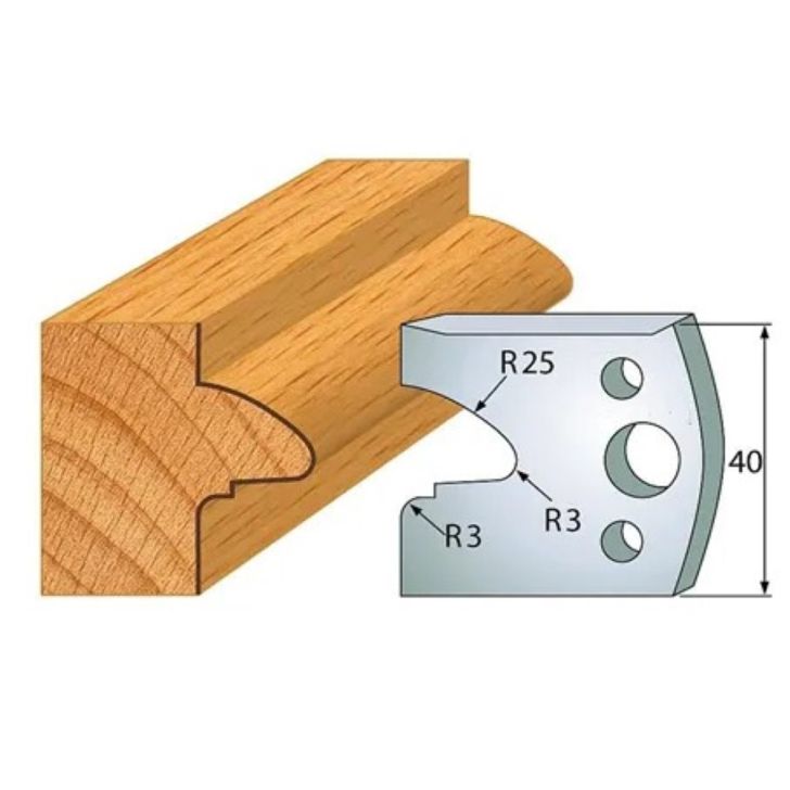 Profile knife profile №.078-2 pcs. 40x4 mm SP