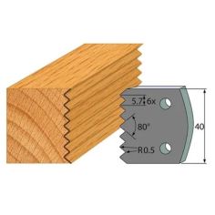 Anti-knife profile №.077-2 pcs. 40x4 mm SP