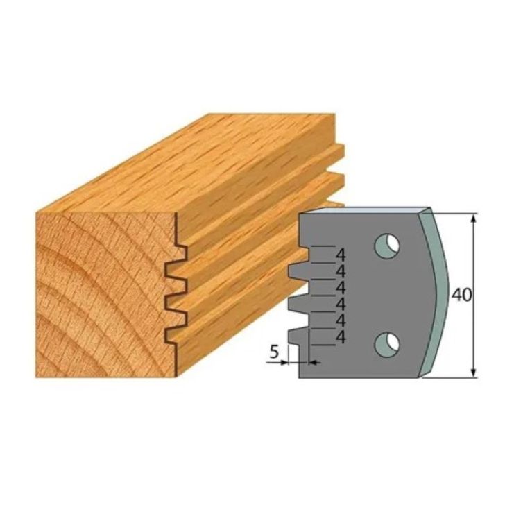 Anti-knife profile №.076-2 pcs. 40x4 mm SP