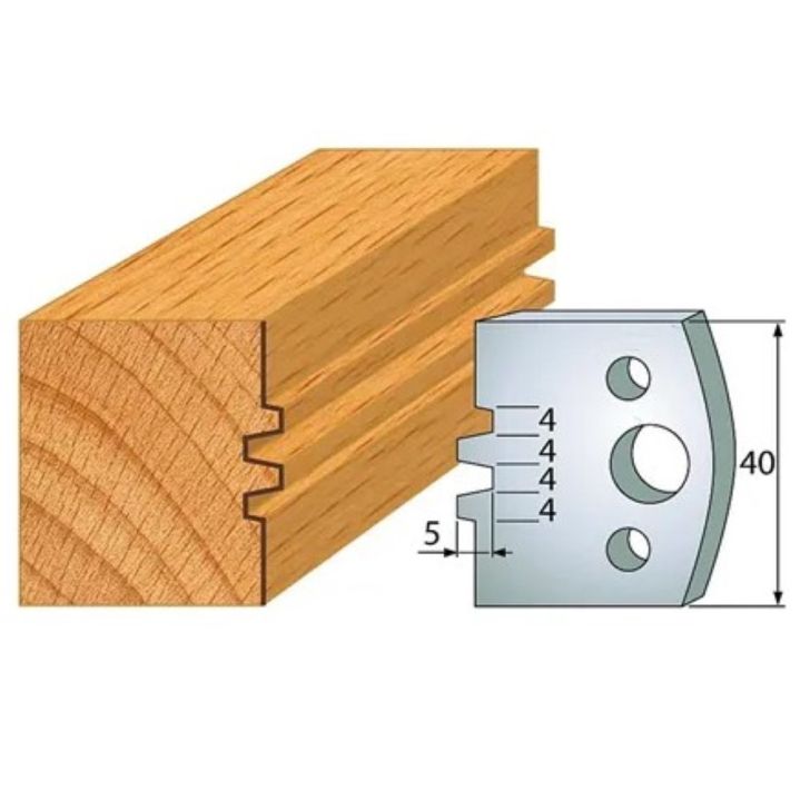 Profile knife profile №.075-2 pcs. 40x4 mm SP