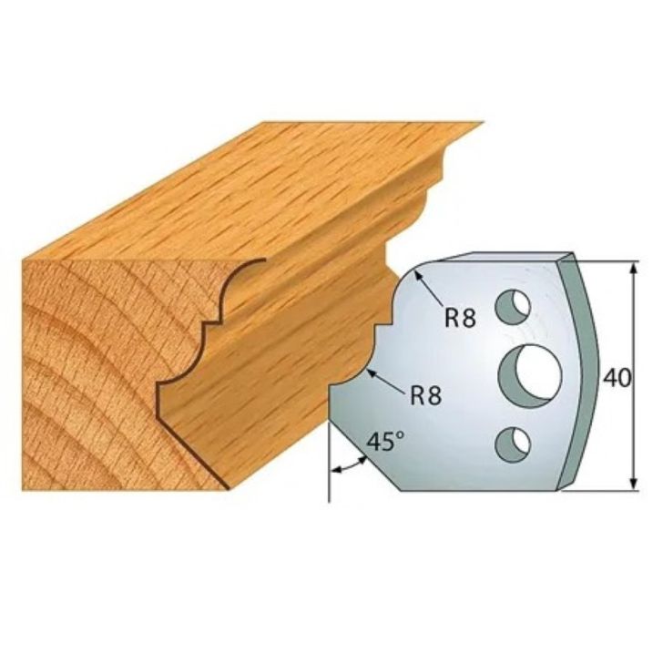 Profile knife profile №.073-2 pcs. 40x4 mm SP