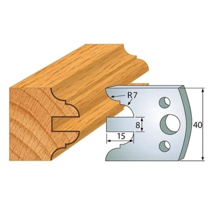 Profile knife profile №.098-2 pcs. 40x4 mm SP