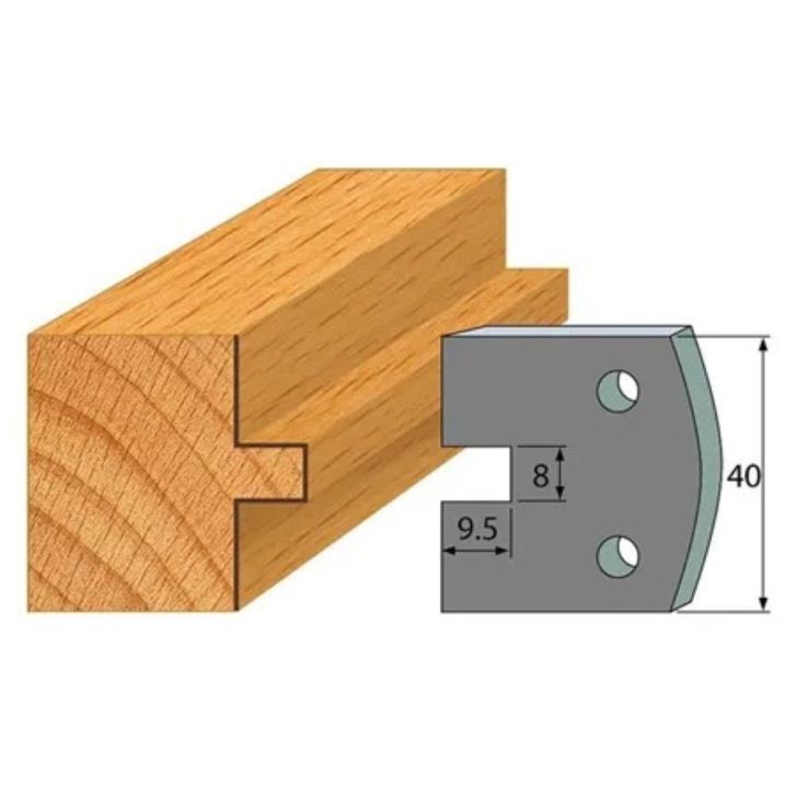 Anti-knife profile №.095-2 pcs. 40x4 mm SP