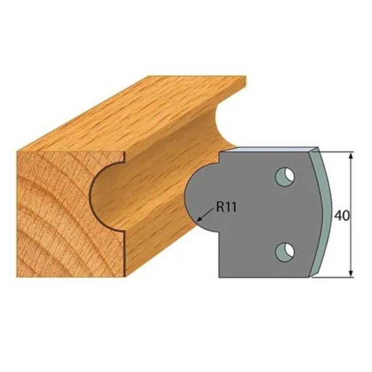 Anti-knife profile №.093-2 pcs. 40x4 mm SP