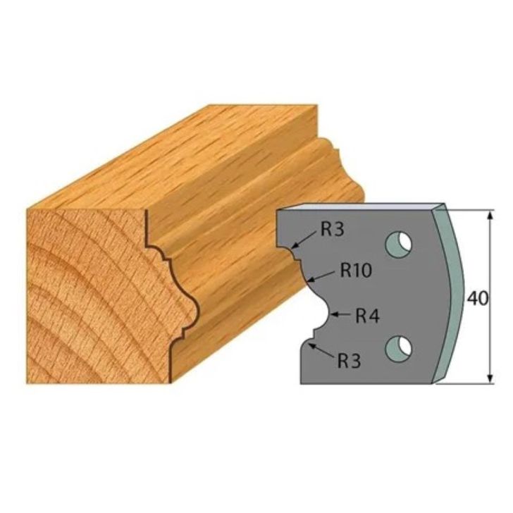 Anti-knife profile №.102-2 pcs. 40x4 mm SP