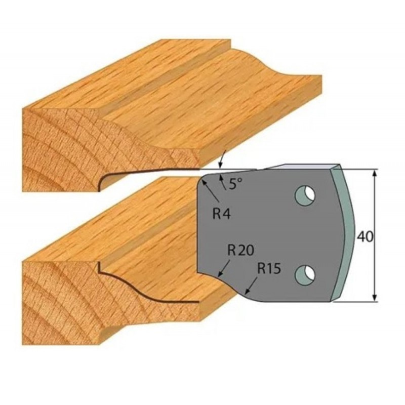 Pretnazis profils №.100-2gab. 40x4 mm SP