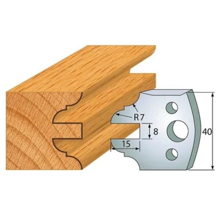 Profile knife profile №.099-2 pcs. 40x4 mm SP