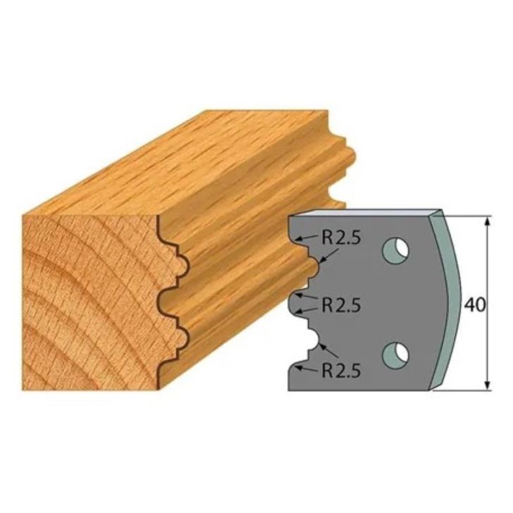 Anti-knife profile №.108-2 pcs. 40x4 mm SP