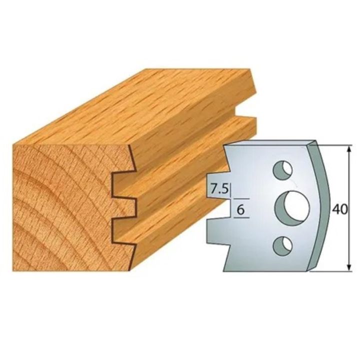 Profile knife profile №.114-2 pcs. 40x4 mm SP