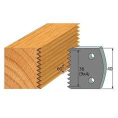 Anti-knife profile №.117-2 pcs. 40x4 mm SP