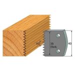 Anti-knife profile №.117-2 pcs. 40x4 mm SP