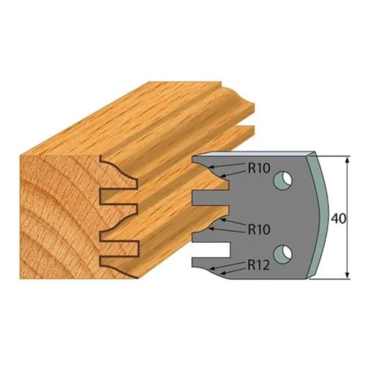 Anti-knife profile №.124-2 pcs. 40x4 mm SP