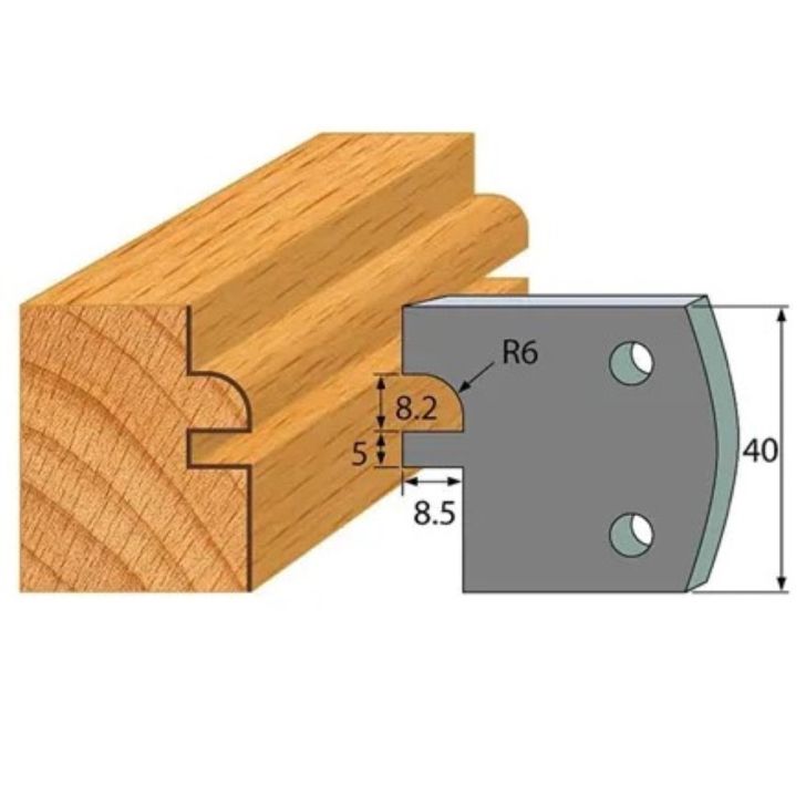 Anti-knife profile №.134-2 pcs. 40x4 mm SP