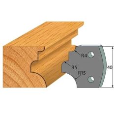 Anti-knife profile №.129-2 pcs. 40x4 mm SP