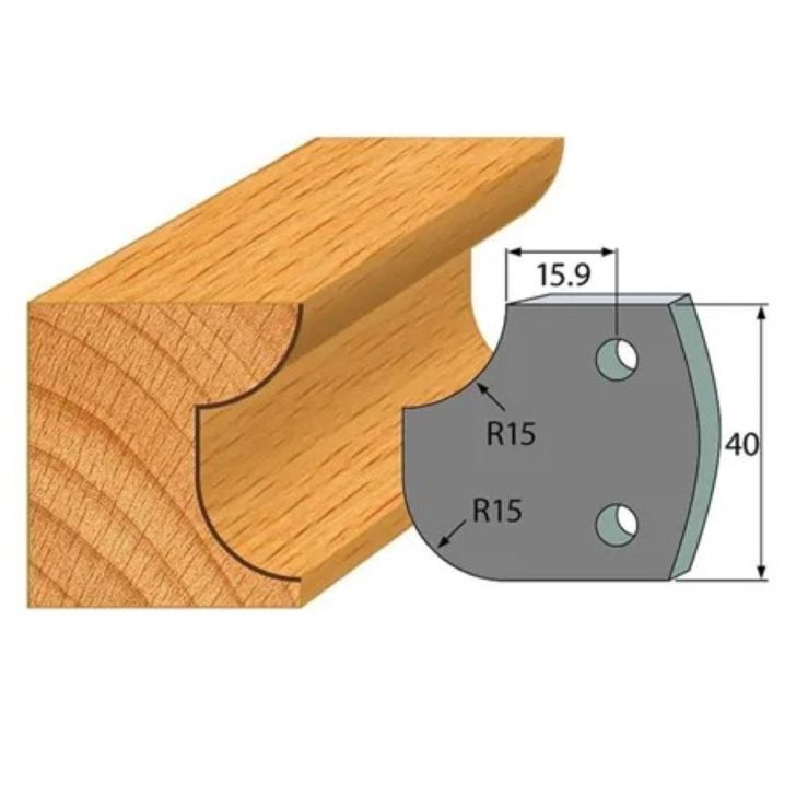 Anti-knife profile №.177-2 pcs. 40x4 mm SP