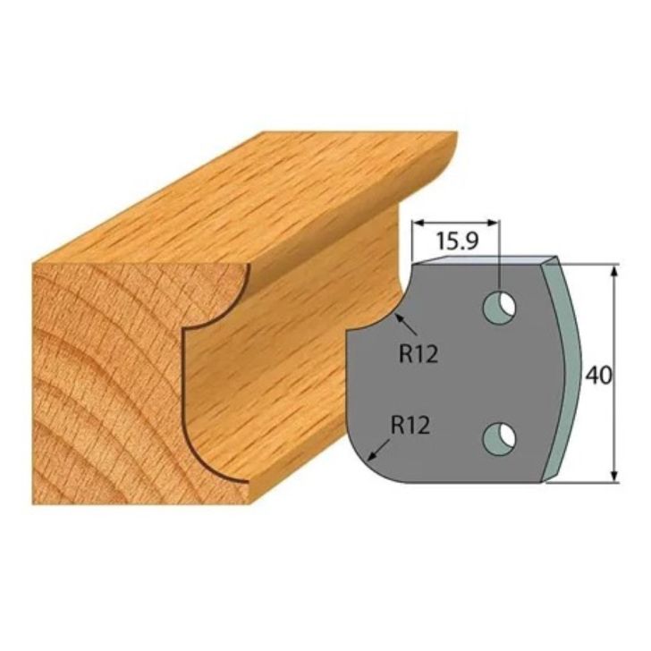 Anti-knife profile №.176-2 pcs. 40x4 mm SP