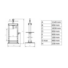 Гидравлический пресс 50т. 2