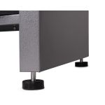 Darba galds 1600 mm 6 atvilktnes un 1 durvis pelēkas 85 cm