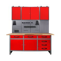 Workbench Karsten 160 cm 3 cabinets