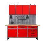 Darba galds Karsten 160 cm 3 skapji