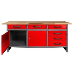 Workbench Karsten 160 cm 3 cabinets 2