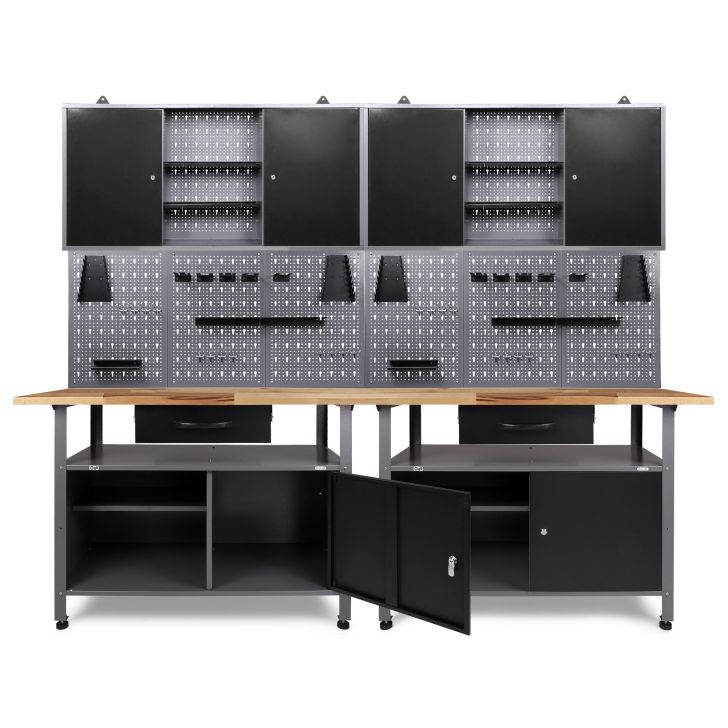 Workshop furniture set Klaus 240 cm 2 cabinets