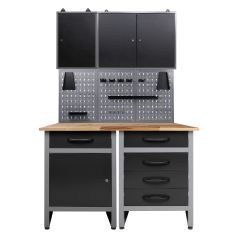 Work table 120 cm 2 cabinets