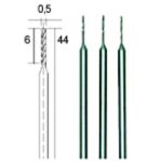 HSS 0.5mm spirālurbji, komplekts no 3 gab, PROXXON MICROMOT System, smalkmehāniķiem