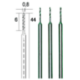 HSS 0.8mm spirālurbji, komplekts no 3 gab, PROXXON MICROMOT System, smalkmehāniķiem