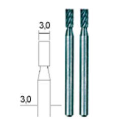 Tungsten-vanadium burrs 3.0 mm, set, 2 pcs, PROXXON MICROMOT System, for precision mechanics