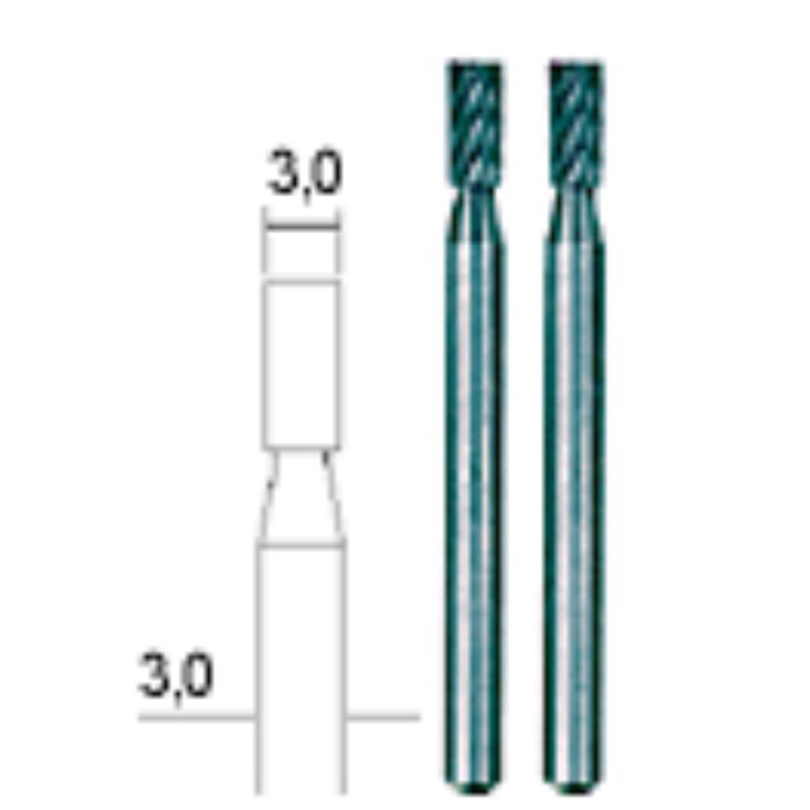 Tungsten-vanadium burrs 3.0 mm, set, 2 pcs, PROXXON MICROMOT System, for precision mechanics