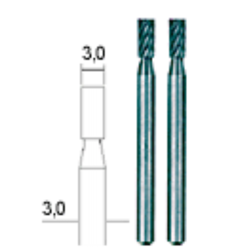 Volframa-vanādija borfrēzes 3.0 mm, komplekts, 2 gab, PROXXON MICROMOT System, smalkmehāniķiem