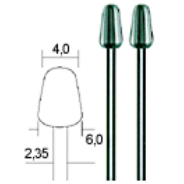 Tungsten-vanadium burrs 4.0 mm, set, 2 pcs, PROXXON MICROMOT System, for precision mechanics