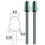 Tungsten-vanadium burrs 4.0 mm, set, 2 pcs, PROXXON MICROMOT System, for precision mechanics