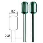 Сверла вольфрам-ванадиевые 8,0 мм, набор, 2 шт, Система PROXXON MICROMOT, для точной механики