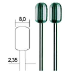 Volframa-vanādija borfrēzes 8.0 mm, komplekts, 2 gab, PROXXON MICROMOT System, smalkmehāniķiem