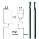 Cietkausējuma borfrēzes 2,3 mm, komplekts, 2 gab, PROXXON MICROMOT System, smalkmehāniķiem