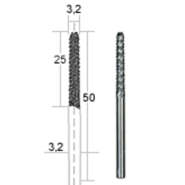 Carbide milling cutter 3.2 mm, PROXXON MICROMOT System, for precision mechanics