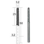 Cietkausējuma frēze 3,2 mm, PROXXON MICROMOT System, smalkmehāniķiem
