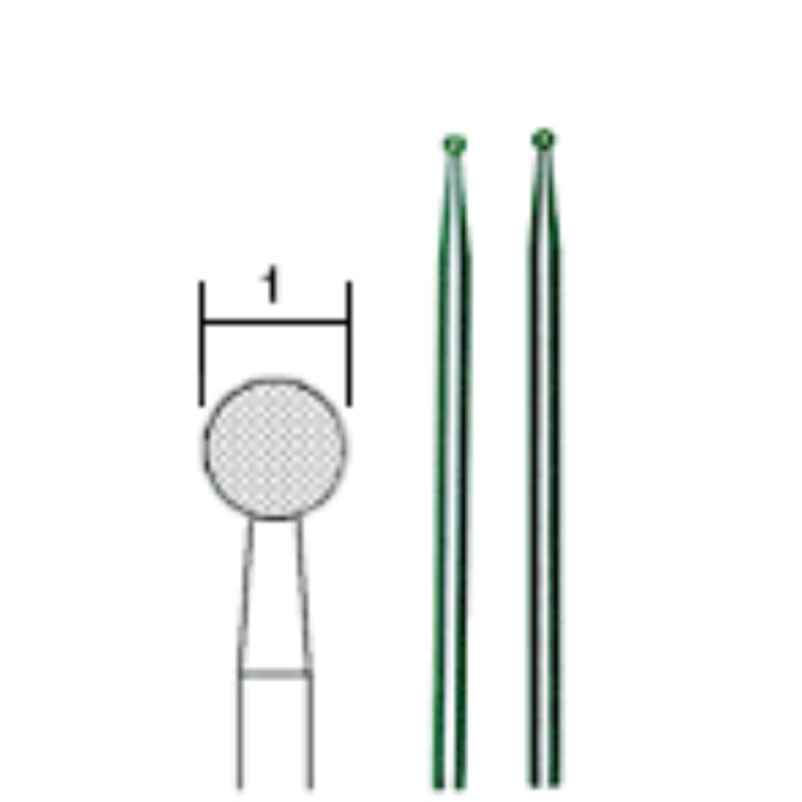 Glass cutting set: diamond MINI burrs 2pcs + silicon carbide MINI burrs 2pcs, PROXXON MICROMOT System