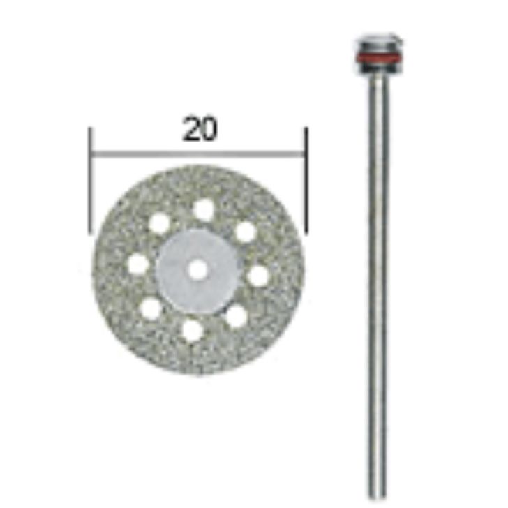 Diamond cutting disc 20mm with holder, PROXXON MICROMOT System