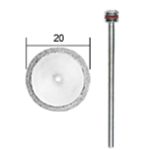 Diamond cutting disc 20mm with holder, PROXXON MICROMOT System