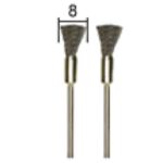 Щетки чистящие стальные 8мм, 2шт, Система PROXXON MICROMOT