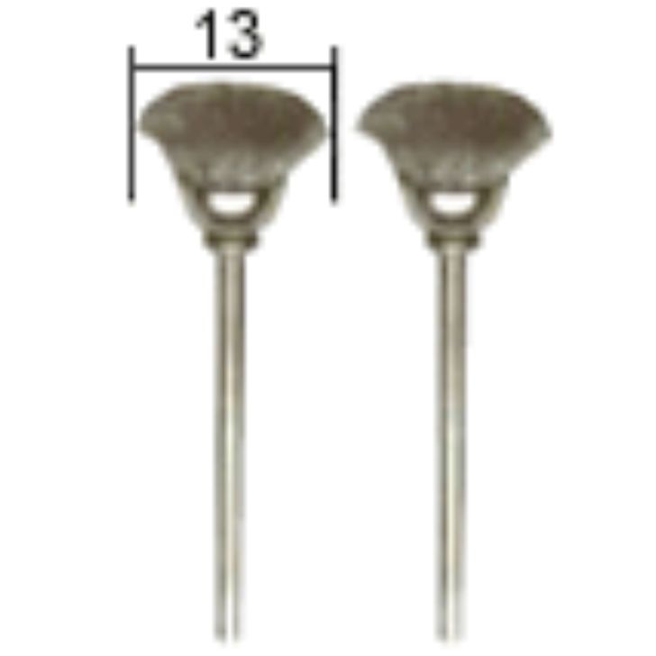 Cleaning brushes made of steel 13mm, 2pcs, PROXXON MICROMOT System