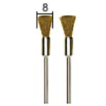 Brass cleaning brushes 8mm, 2pcs, PROXXON MICROMOT System