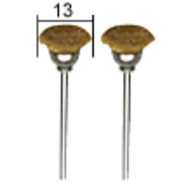 Brass cleaning brushes 13mm, 2pcs, PROXXON MICROMOT System