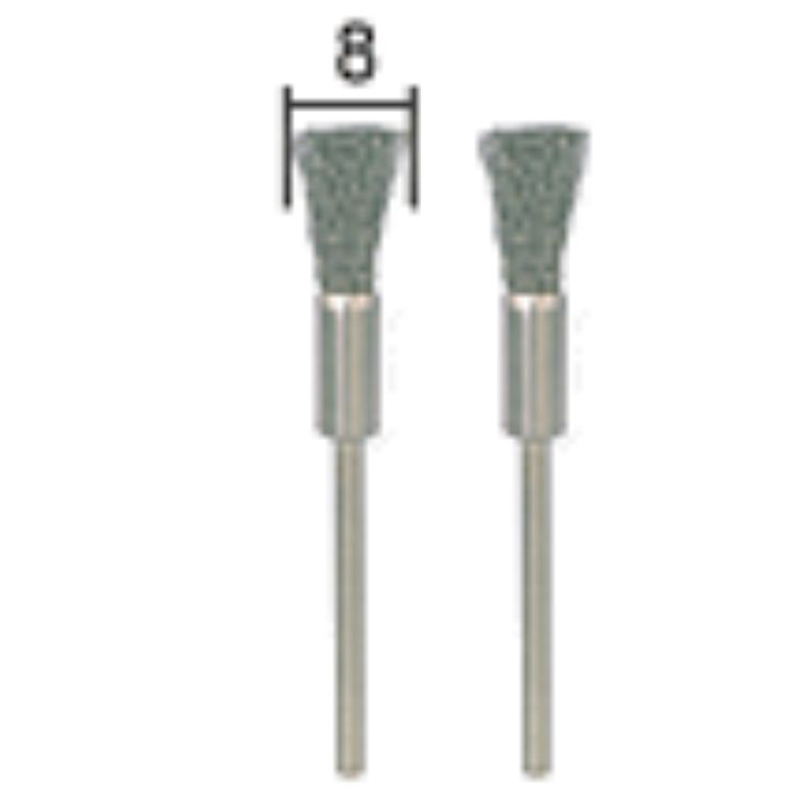 Stainless steel cleaning brushes 8mm, 2pcs, PROXXON MICROMOT System